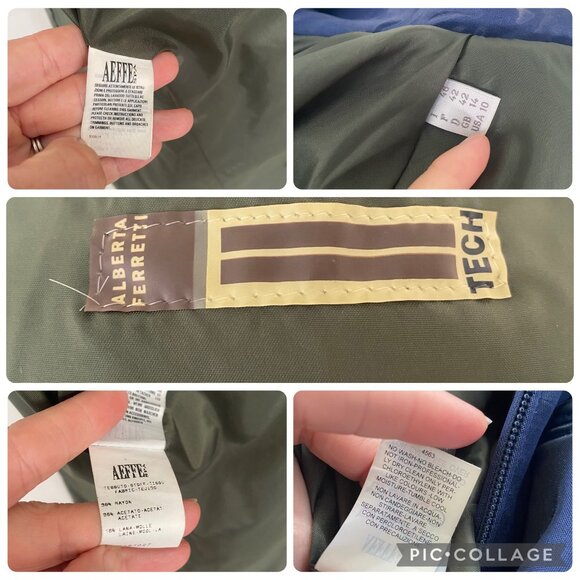 Alberta Ferretti Tech Long Jacket Coat Blue Vintage Y2K - Picture 12 of 12